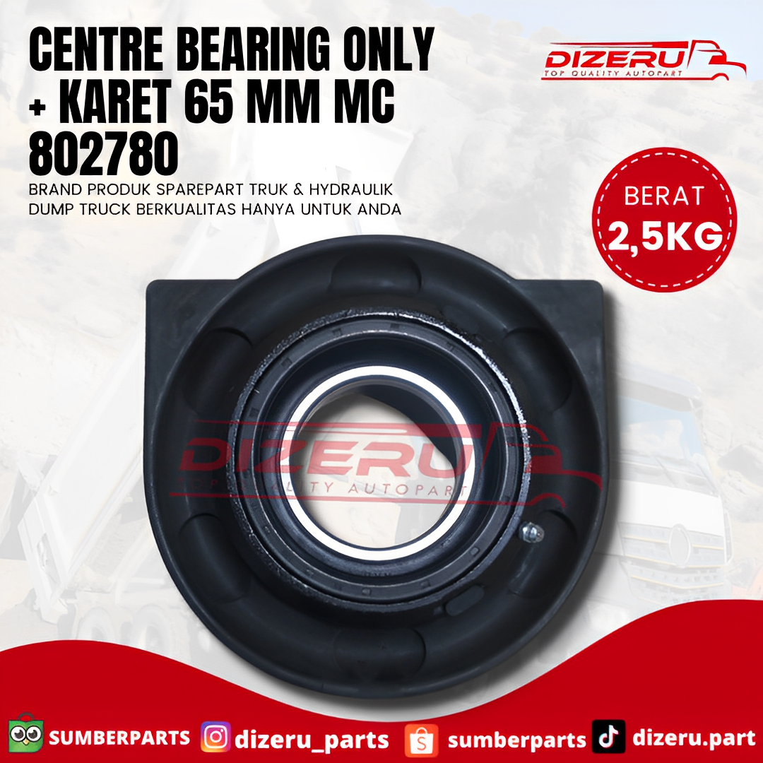 Center Bearing Only + Karet 65 MM MC 802780